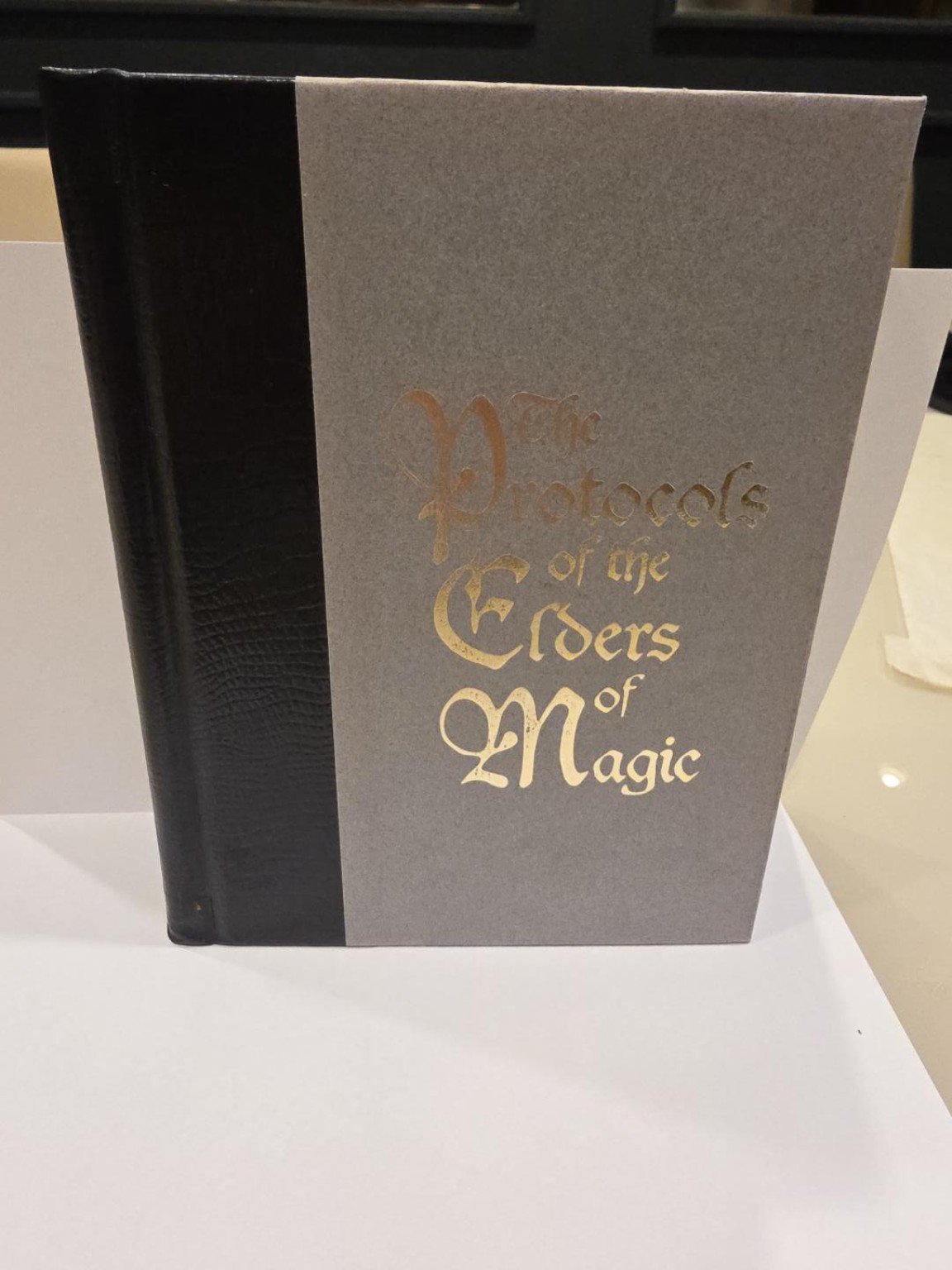 Front cover of The Protocols of the Elders of Magic, copy No. 484 of 500.